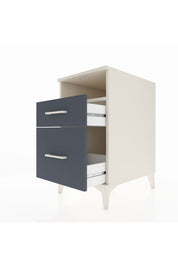 Kronos Komodin Tek Raflı 2 Çekmeceli 44x59x80 Aytaşı-Antrasit