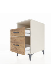 Kronos Komodin Tek Raflı 2 Çekmeceli 44x59x80 Aytaşı-Çam
