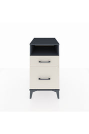 Kronos Komodin Tek Raflı 2 Çekmeceli 44x59x80 Antrasit-Aytaşı