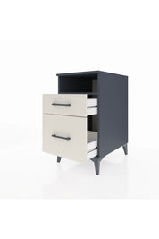 Kronos Komodin Tek Raflı 2 Çekmeceli 44x59x80 Antrasit-Aytaşı