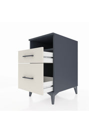 Kronos Komodin Tek Raflı 2 Çekmeceli 44x59x80 Antrasit-Aytaşı