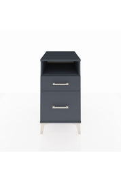 Kronos Komodin Tek Raflı 2 Çekmeceli 44x59x80 Antrasit-Antrasit