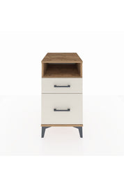 Kronos Komodin Tek Raflı 2 Çekmeceli 44x59x80 Çam-Aytaşı