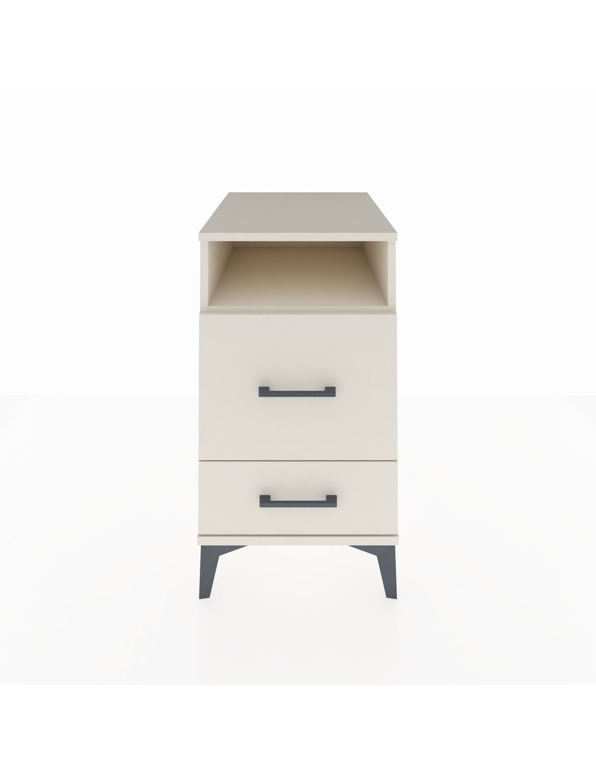 Kronos Komodin Tek Raflı 2 Çekmeceli 44x59x80 Aytaşı-Aytaşı