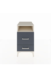 Kronos Komodin Tek Raflı 2 Çekmeceli 44x59x80 Aytaşı-Antrasit