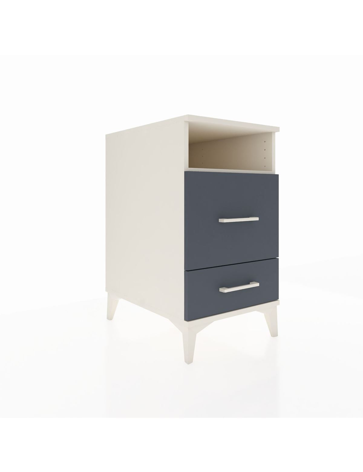 Kronos Komodin Tek Raflı 2 Çekmeceli 44x59x80 Aytaşı-Antrasit