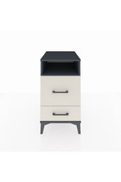 Kronos Komodin Tek Raflı 2 Çekmeceli 44x59x80 Antrasit-Aytaşı