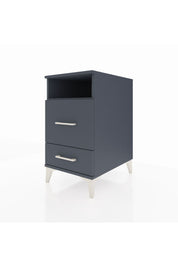 Kronos Komodin Tek Raflı 2 Çekmeceli 44x59x80 Antrasit-Antrasit