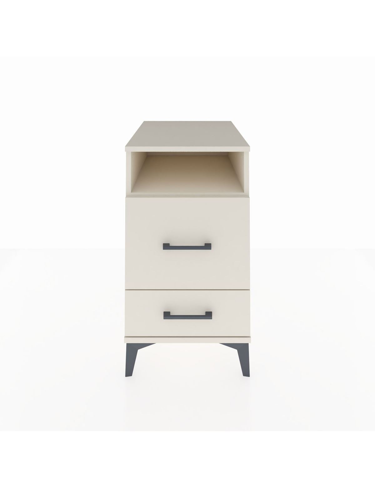 Kronos Komodin Tek Raflı 2 Çekmeceli 44x59x80 Aytaşı-Aytaşı