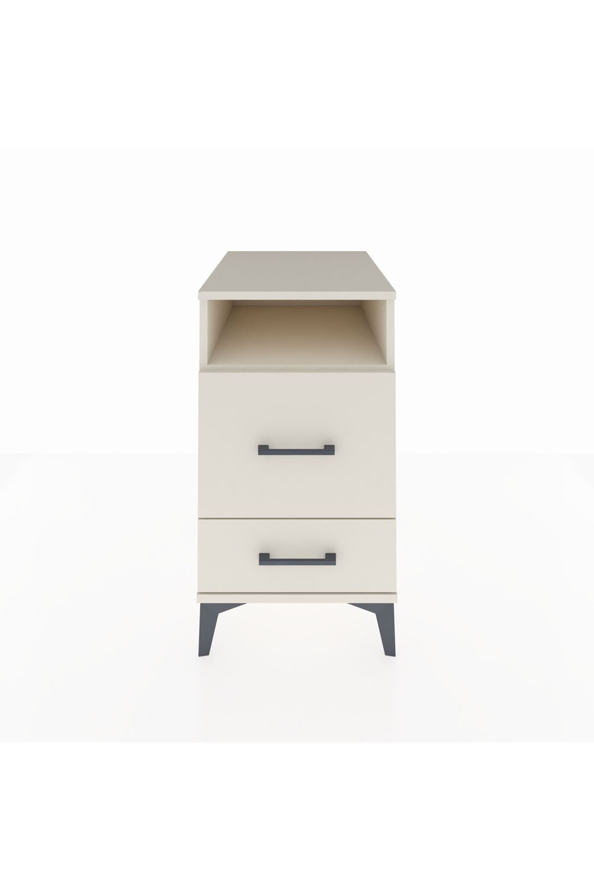 Kronos Komodin Tek Raflı 2 Çekmeceli 44x59x80 Aytaşı-Aytaşı
