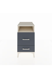 Kronos Komodin Tek Raflı 2 Çekmeceli 44x59x80 Aytaşı-Antrasit