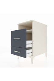 Kronos Komodin Tek Raflı 2 Çekmeceli 44x59x80 Aytaşı-Antrasit