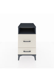 Kronos Komodin Tek Raflı 2 Çekmeceli 44x59x80 Antrasit-Aytaşı