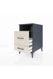 Kronos Komodin Tek Raflı 2 Çekmeceli 44x59x80 Antrasit-Aytaşı