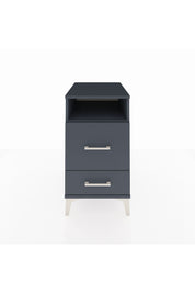 Kronos Komodin Tek Raflı 2 Çekmeceli 44x59x80 Antrasit-Antrasit