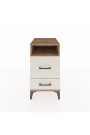 Kronos Komodin Tek Raflı 2 Çekmeceli 44x59x80 Çam-Aytaşı