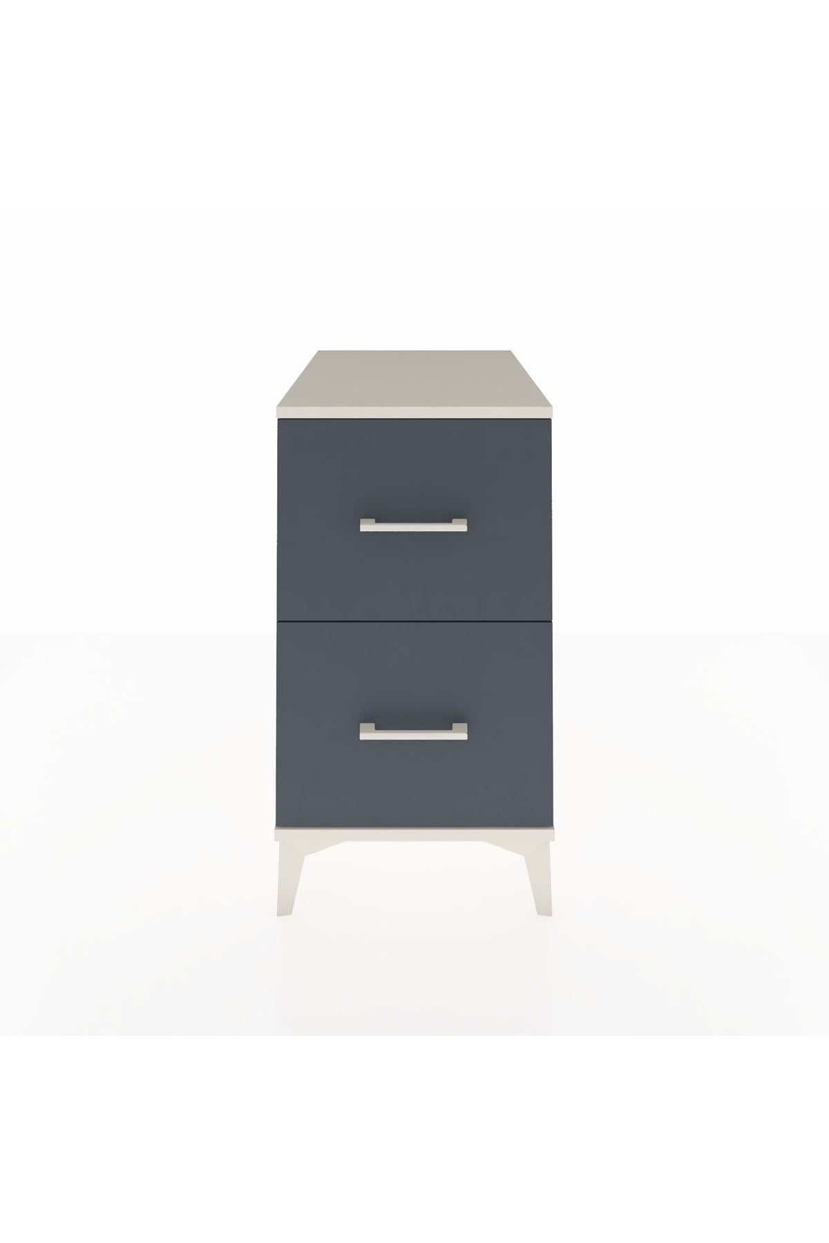 Kronos Komodin 2 Çekmeceli 44x59x80 Aytaşı-Antrasit