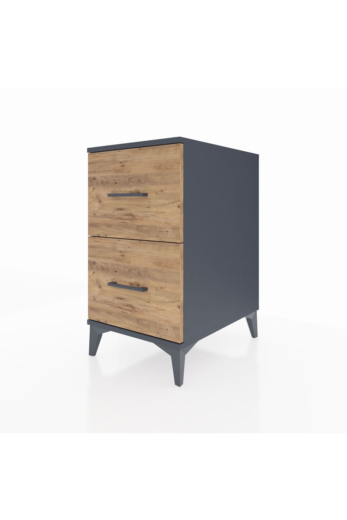 Kronos Komodin 2 Çekmeceli 44x59x80 Antrasit-Çam