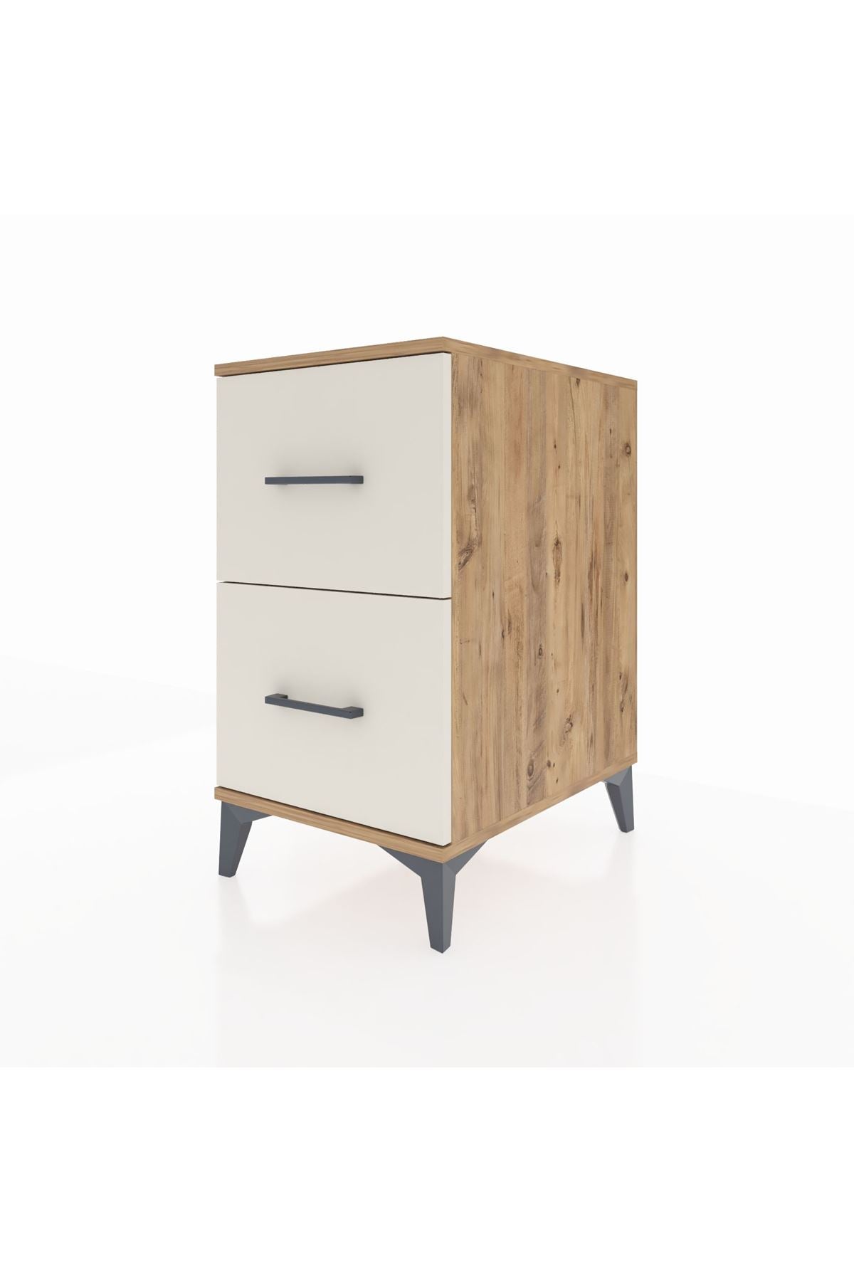Kronos Komodin 2 Çekmeceli 44x59x80 Çam-Aytaşı
