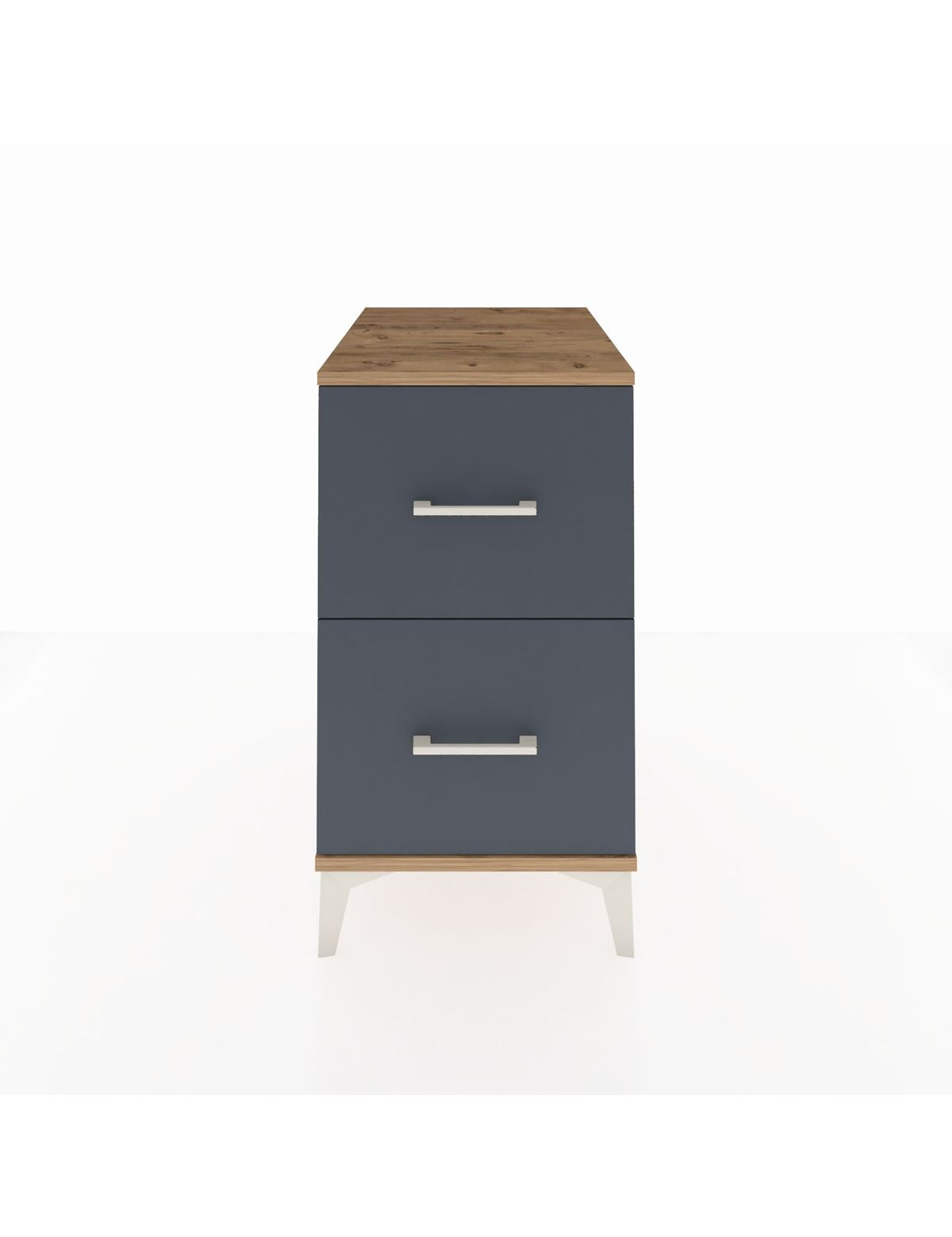 Kronos Komodin 2 Çekmeceli 44x59x80 Çam-Antrasit