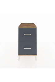 Kronos Komodin 2 Çekmeceli 44x59x80 Çam-Antrasit