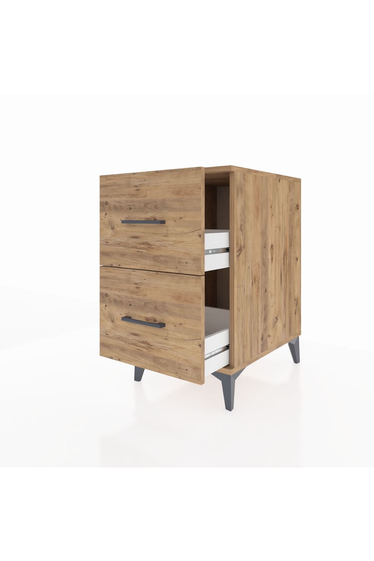 Kronos Komodin 2 Çekmeceli 44x59x80 Çam-Çam