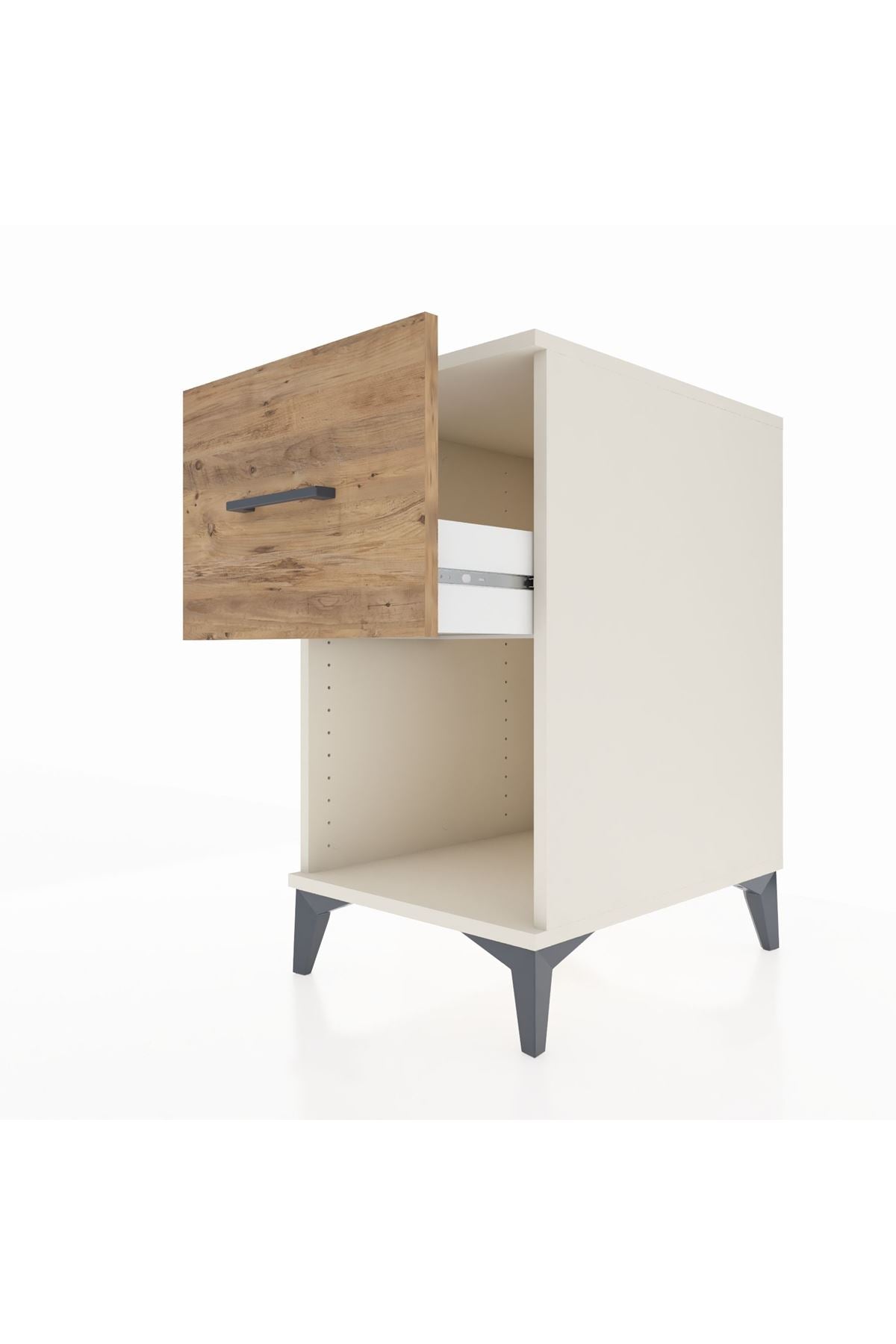 Kronos Komodin Tek Çekmeceli 44x59x80 Aytaşı-Çam
