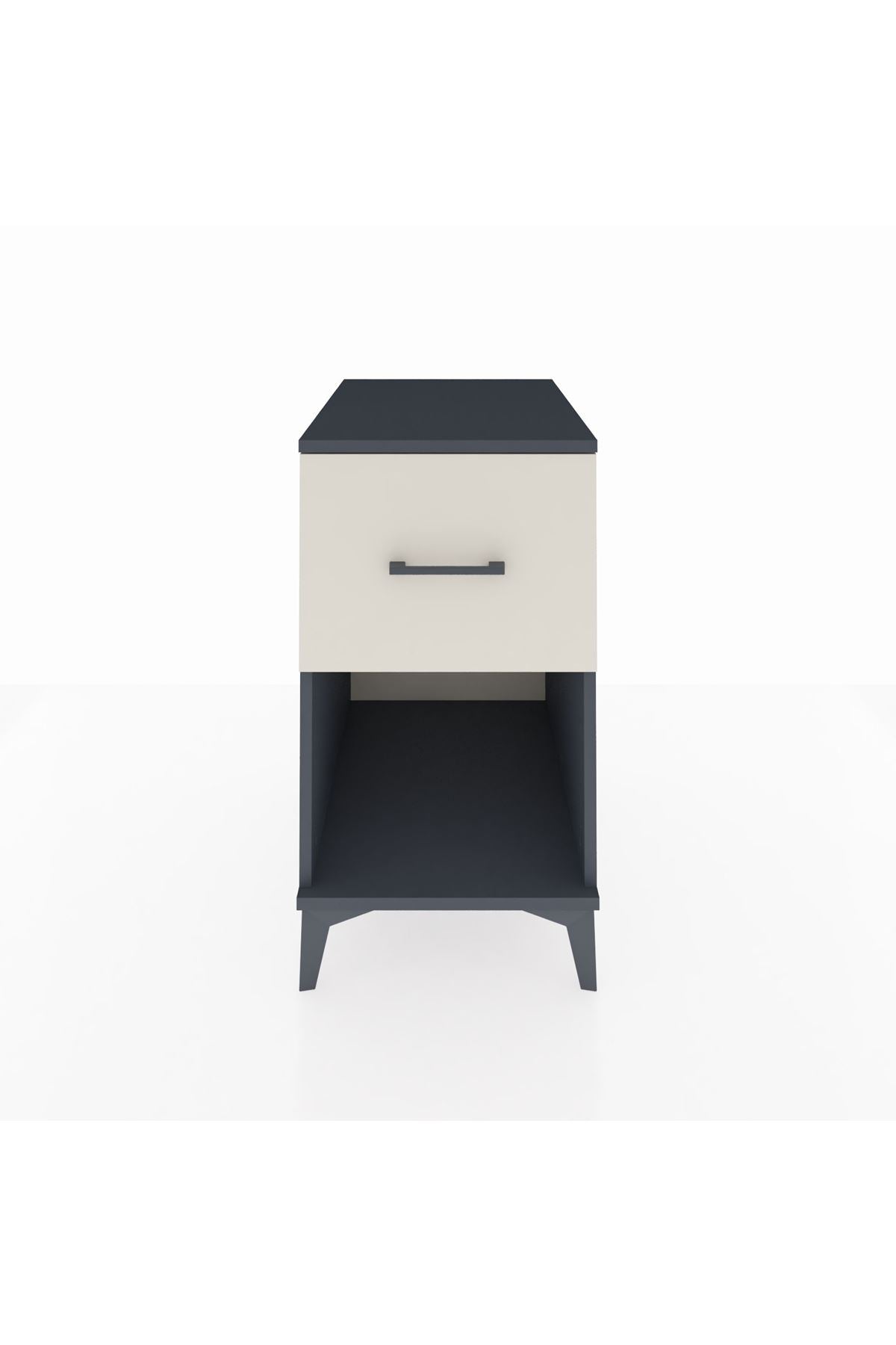 Kronos Komodin Tek Çekmeceli 44x59x80 Antrasit-Aytaşı