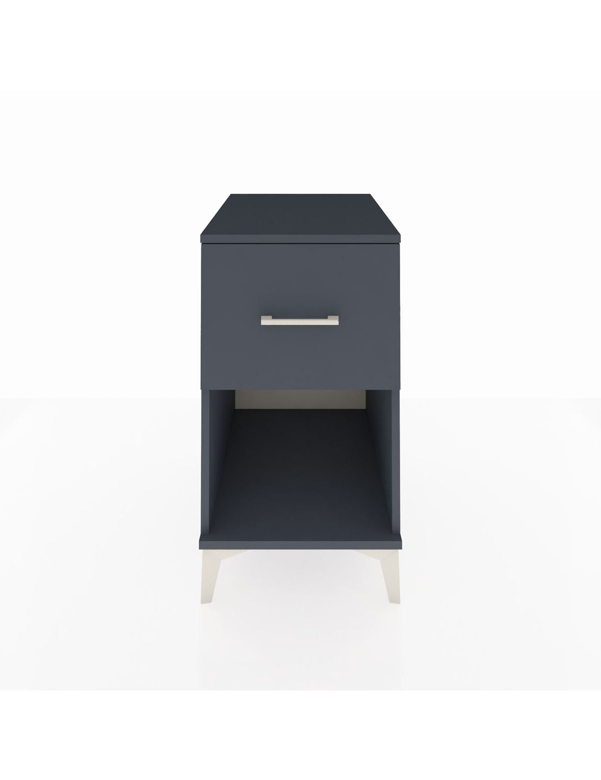 Kronos Komodin Tek Çekmeceli 44x59x80 Antrasit-Antrasit