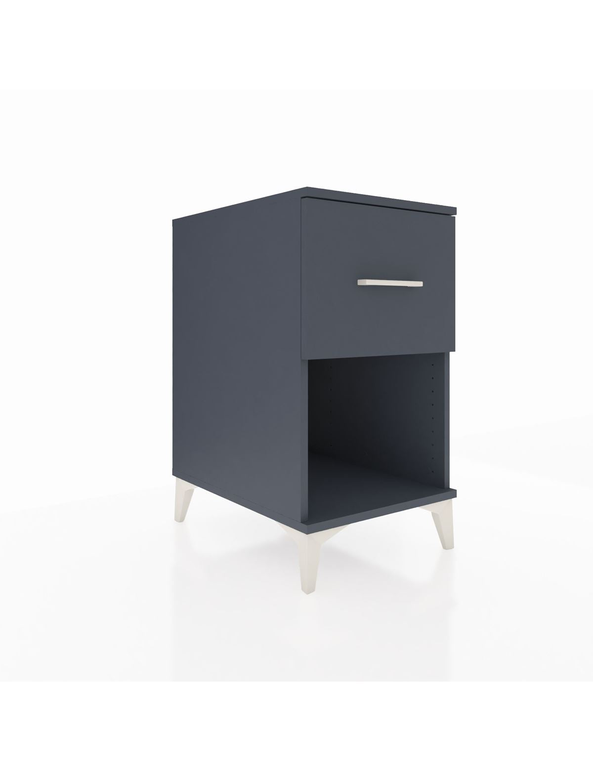 Kronos Komodin Tek Çekmeceli 44x59x80 Antrasit-Antrasit