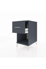 Kronos Komodin Tek Çekmeceli 44x59x80 Antrasit-Antrasit