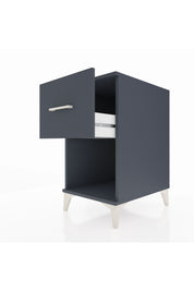 Kronos Komodin Tek Çekmeceli 44x59x80 Antrasit-Antrasit