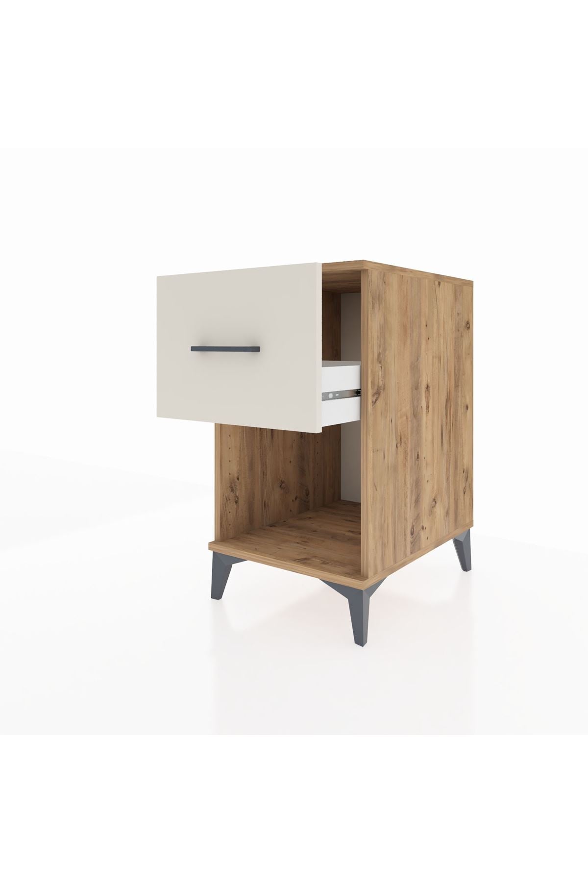 Kronos Komodin Tek Çekmeceli 44x59x80 Çam-Aytaşı