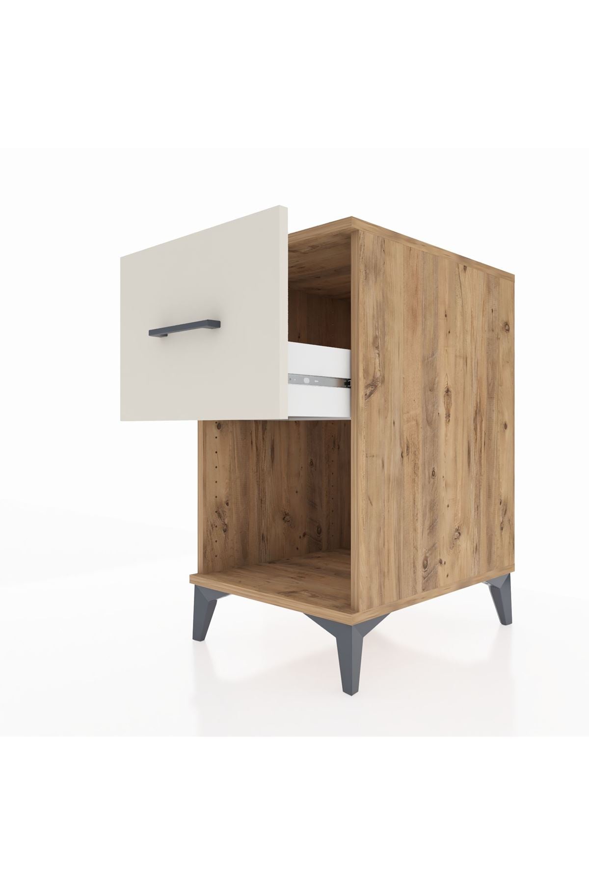 Kronos Komodin Tek Çekmeceli 44x59x80 Çam-Aytaşı