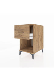 Kronos Komodin Tek Çekmeceli 44x59x80 Çam-Çam