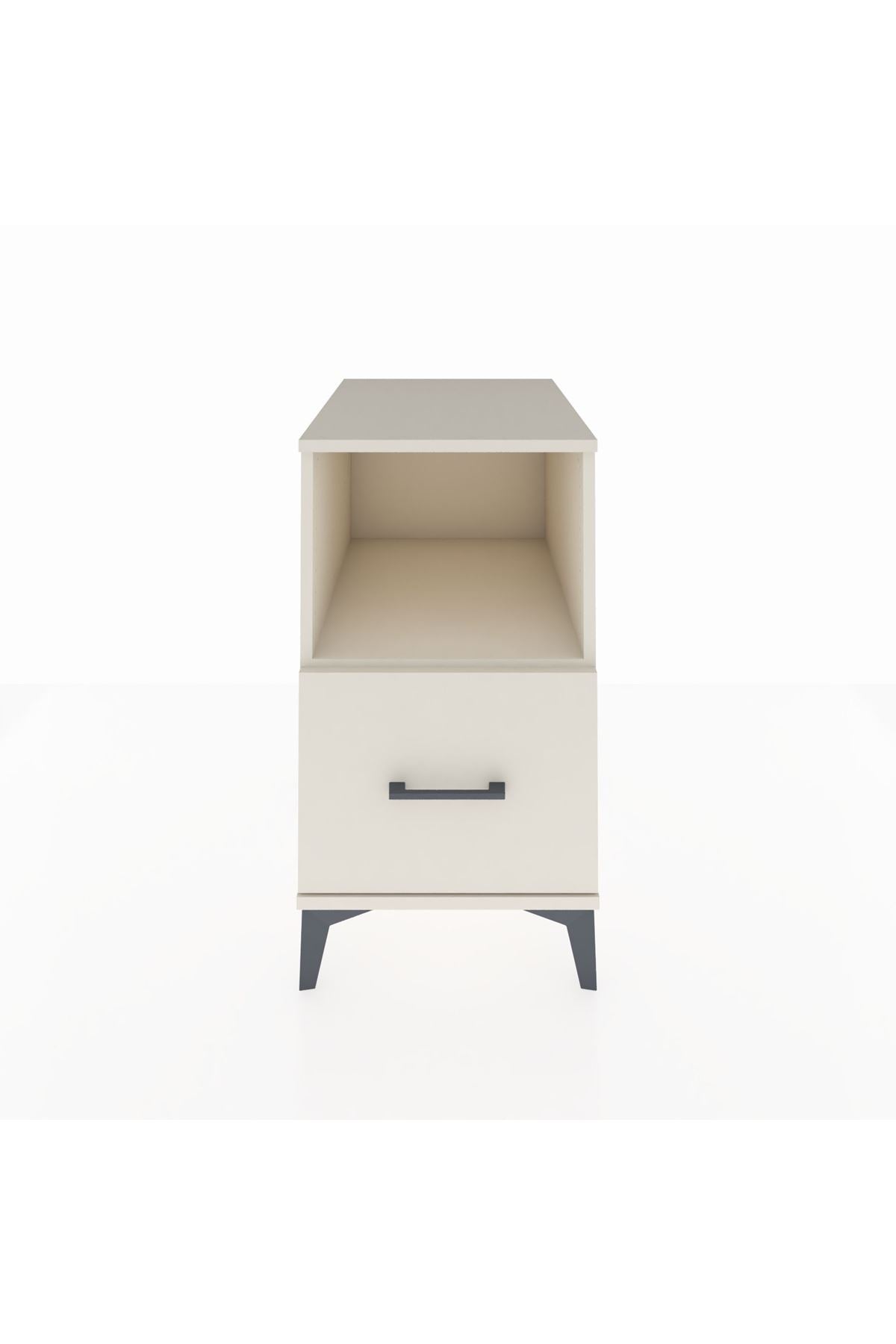 Kronos Komodin Tek Raflı Tek Çekmeceli 44x59x80 Aytaşı-Aytaşı