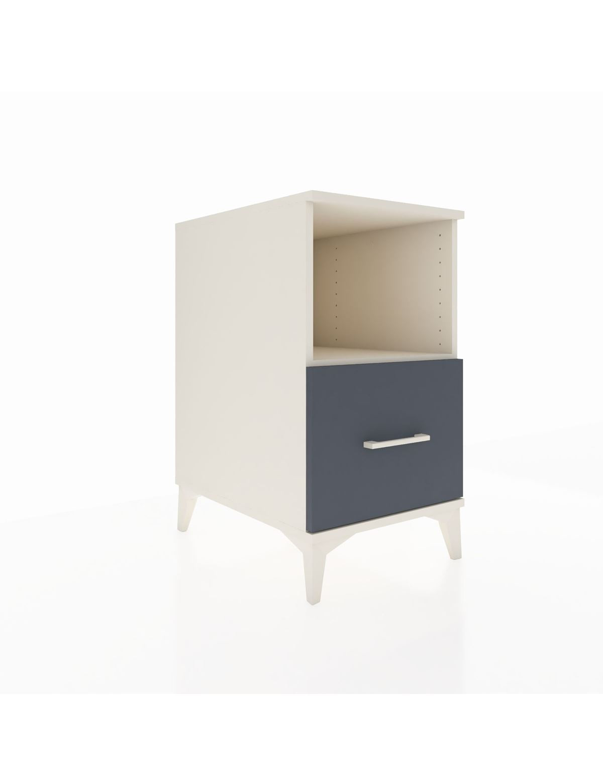 Kronos Komodin Tek Raflı Tek Çekmeceli 44x59x80 Aytaşı-Antrasit