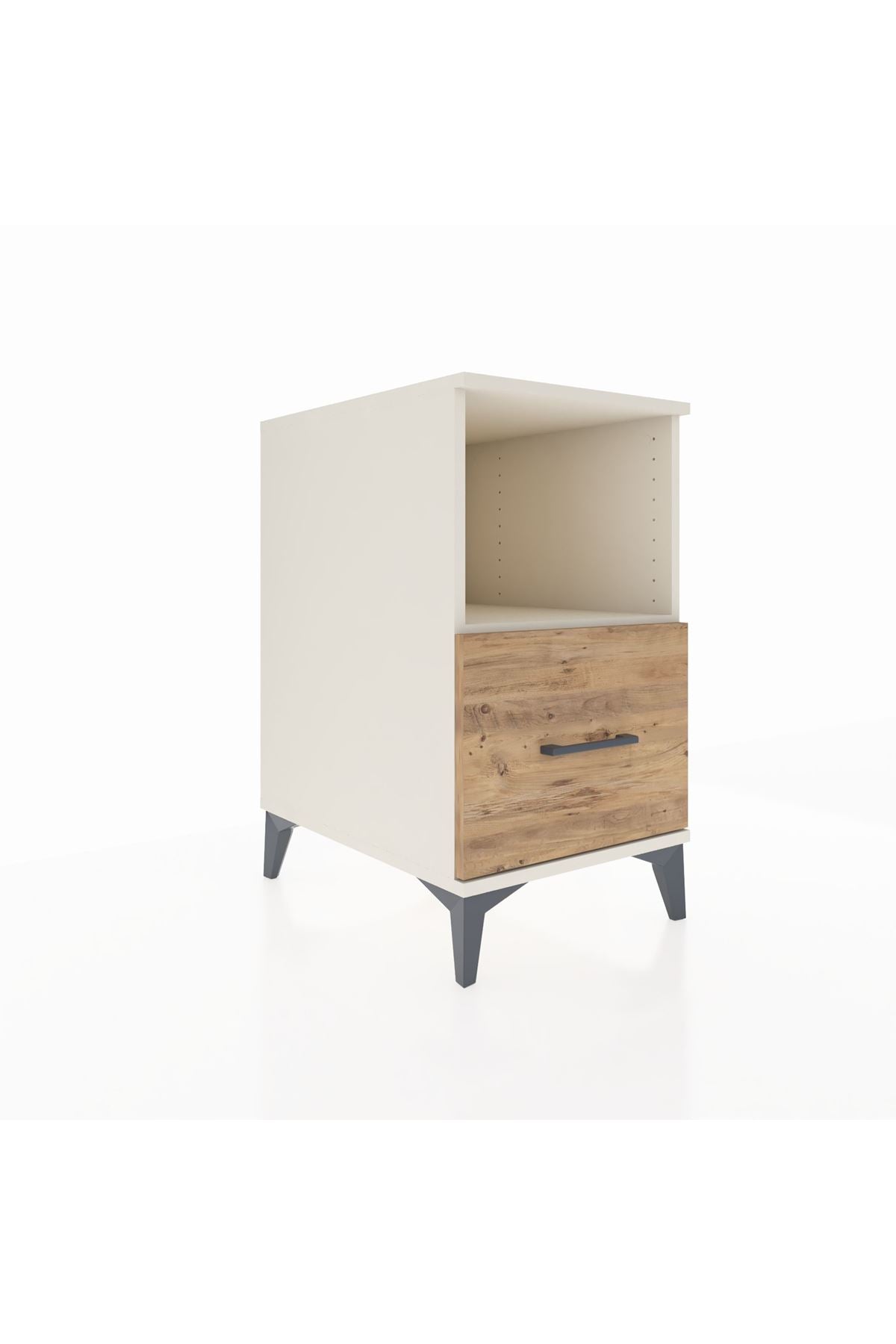 Kronos Komodin Tek Raflı Tek Çekmeceli 44x59x80 Aytaşı-Çam