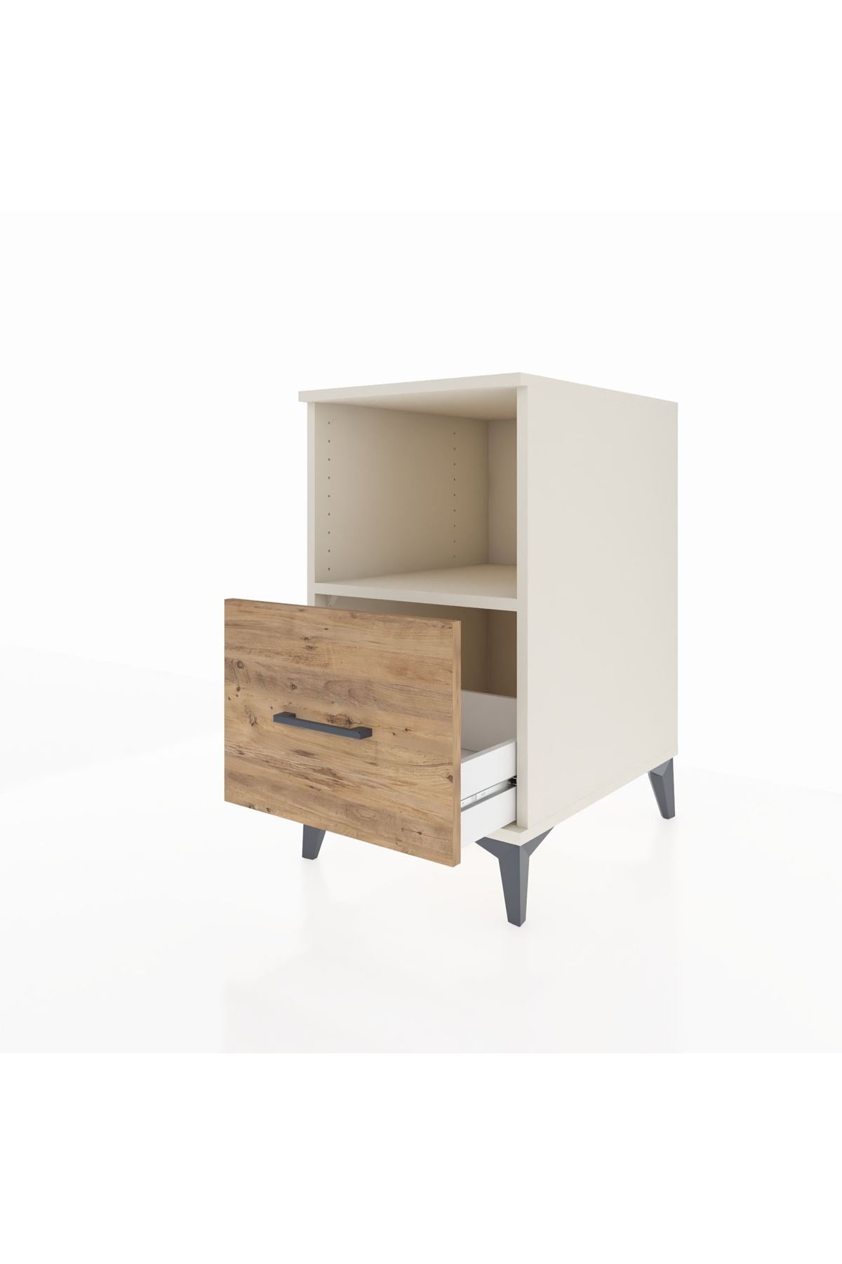 Kronos Komodin Tek Raflı Tek Çekmeceli 44x59x80 Aytaşı-Çam