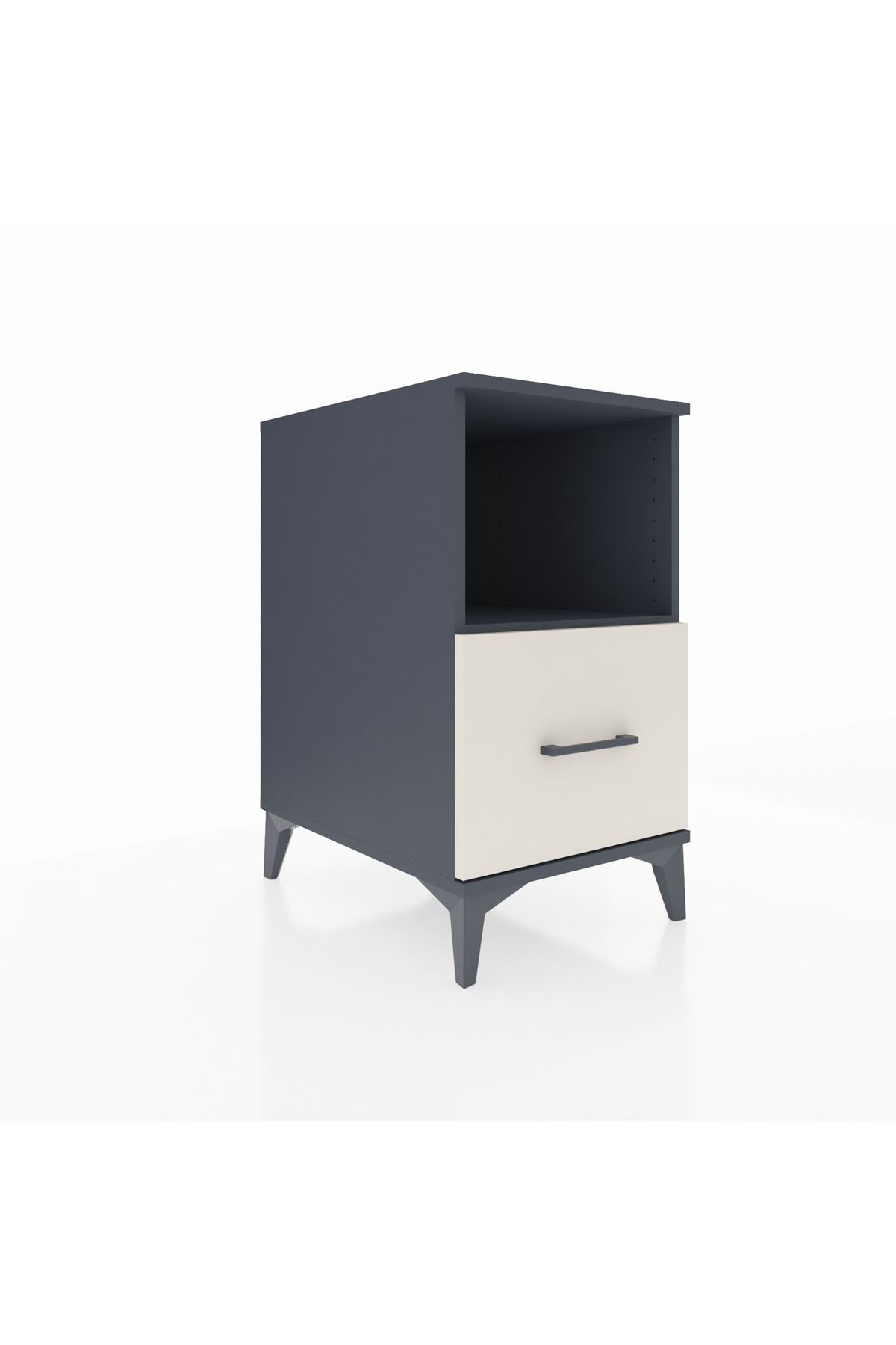 Kronos Komodin Tek Raflı Tek Çekmeceli 44x59x80 Antrasit-Aytaşı