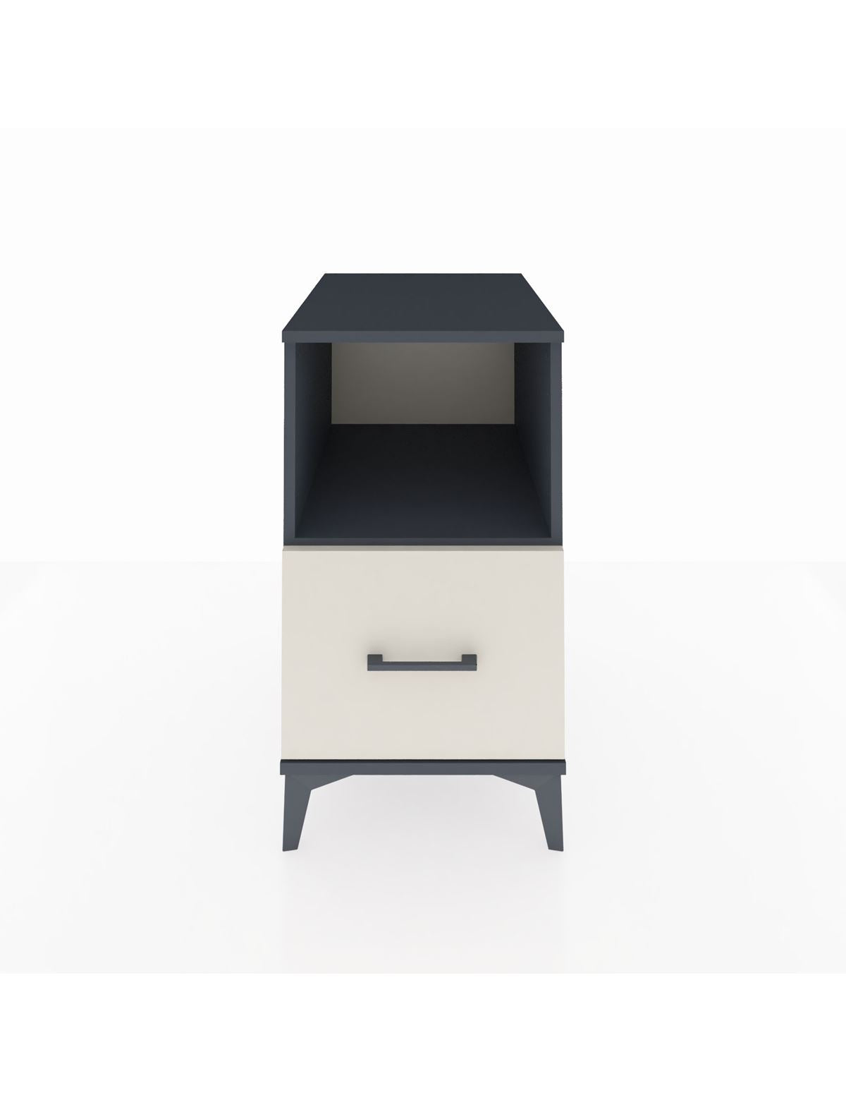 Kronos Komodin Tek Raflı Tek Çekmeceli 44x59x80 Antrasit-Aytaşı