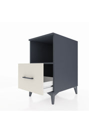 Kronos Komodin Tek Raflı Tek Çekmeceli 44x59x80 Antrasit-Aytaşı