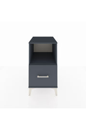 Kronos Komodin Tek Raflı Tek Çekmeceli 44x59x80 Antrasit-Antrasit