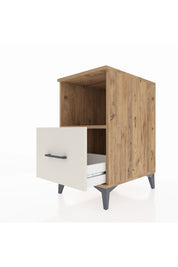 Kronos Komodin Tek Raflı Tek Çekmeceli 44x59x80 Çam-Aytaşı