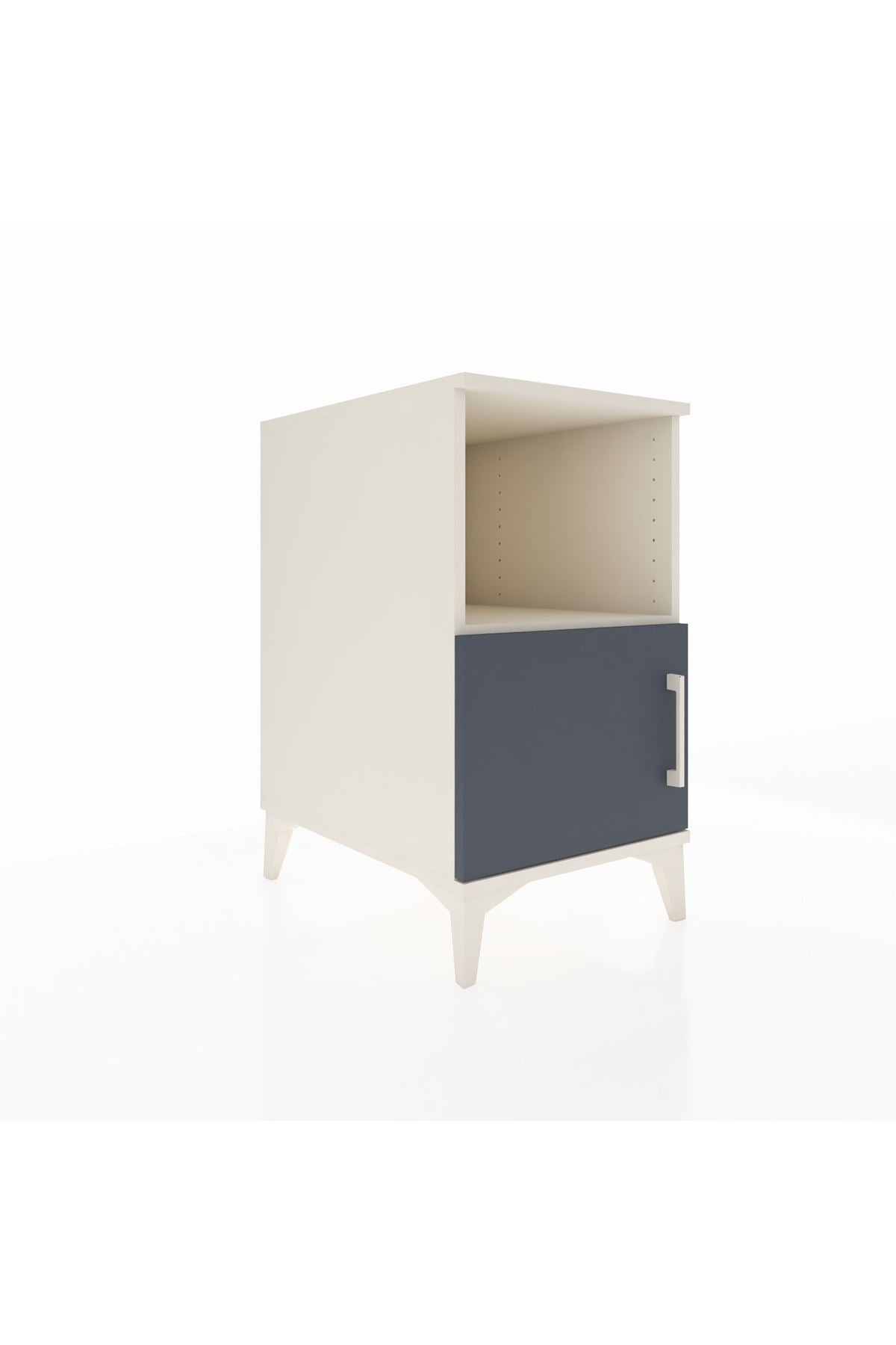 Kronos Komodin 2 Raflı Tek Kapaklı 44x59x80 Aytaşı-Antrasit