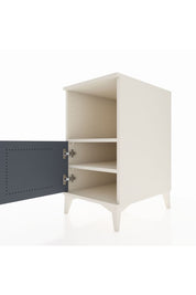 Kronos Komodin 2 Raflı Tek Kapaklı 44x59x80 Aytaşı-Antrasit