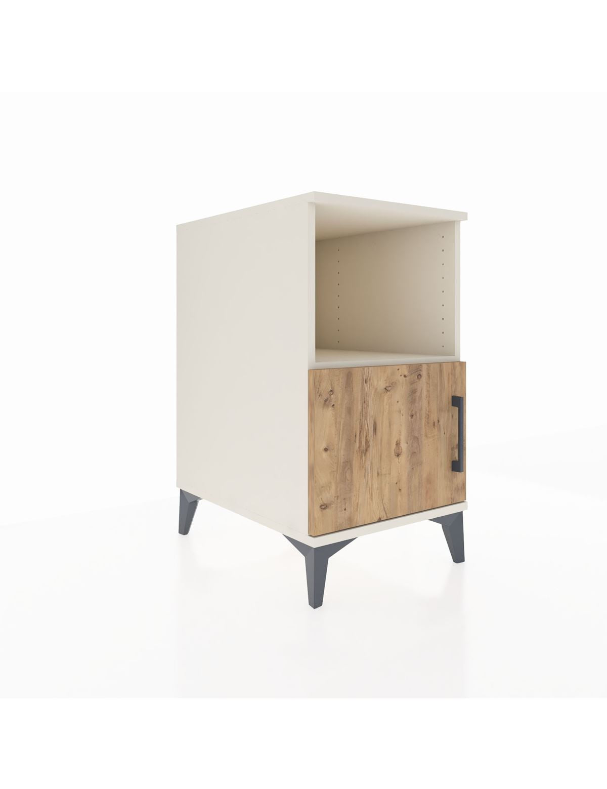 Kronos Komodin 2 Raflı Tek Kapaklı 44x59x80 Aytaşı-Çam