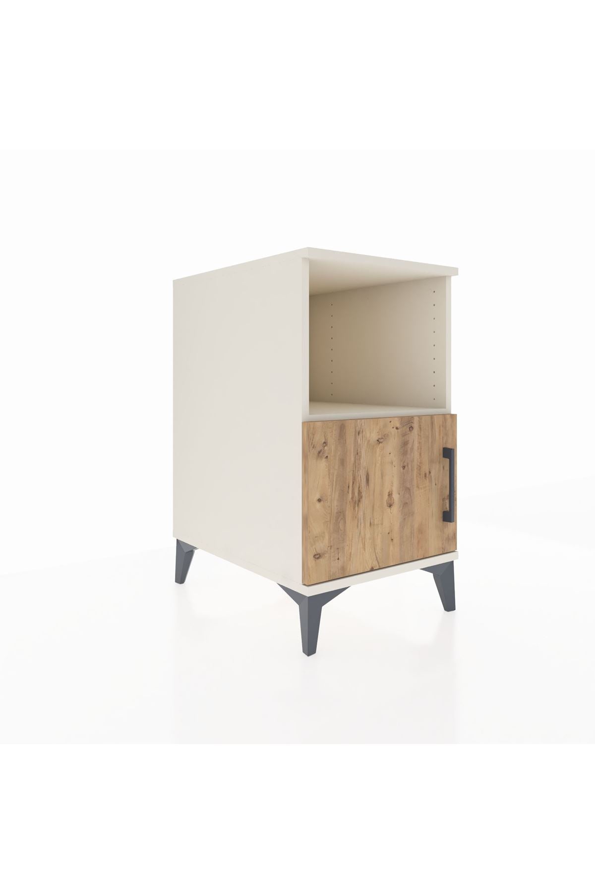 Kronos Komodin 2 Raflı Tek Kapaklı 44x59x80 Aytaşı-Çam