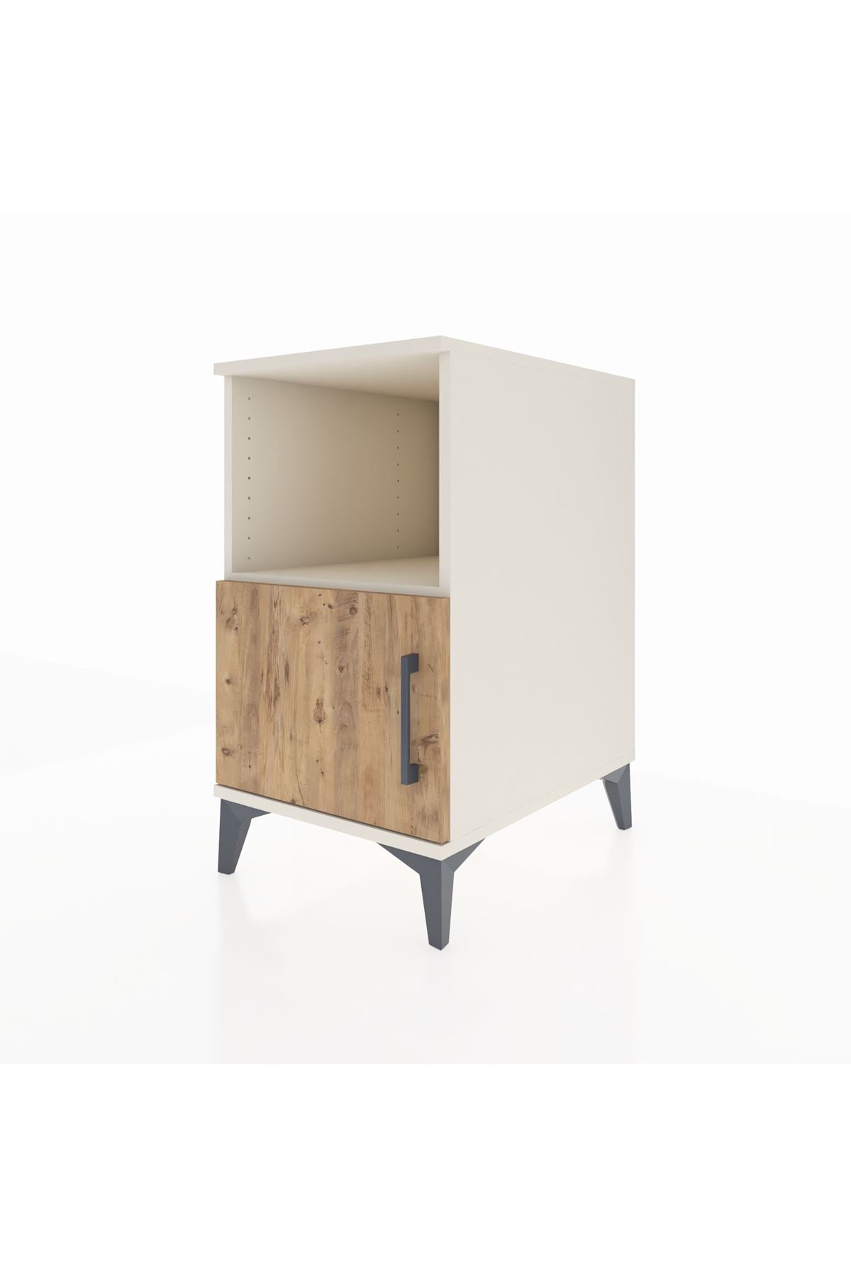 Kronos Komodin 2 Raflı Tek Kapaklı 44x59x80 Aytaşı-Çam