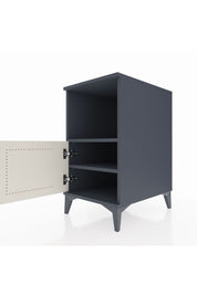 Kronos Komodin 2 Raflı Tek Kapaklı 44x59x80 Antrasit-Aytaşı